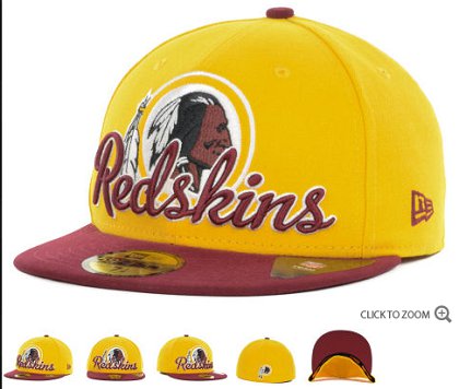 Washington Redskins New Era Script Down 59FIFTY Hat 60d12